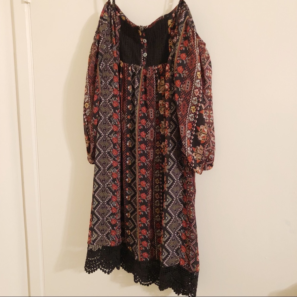 Aztec print dress